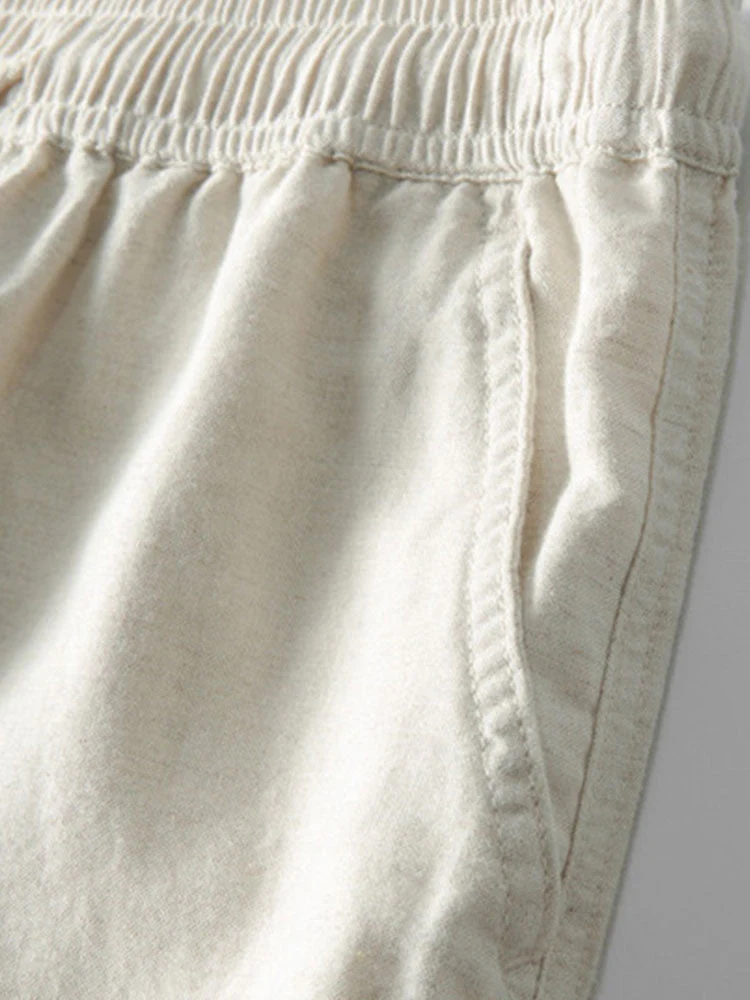 hola CROCHET STRIPED GRADIENT SHOULDER SHIRT & STRAIGHT LEG LINEN PANTS - Image 15
