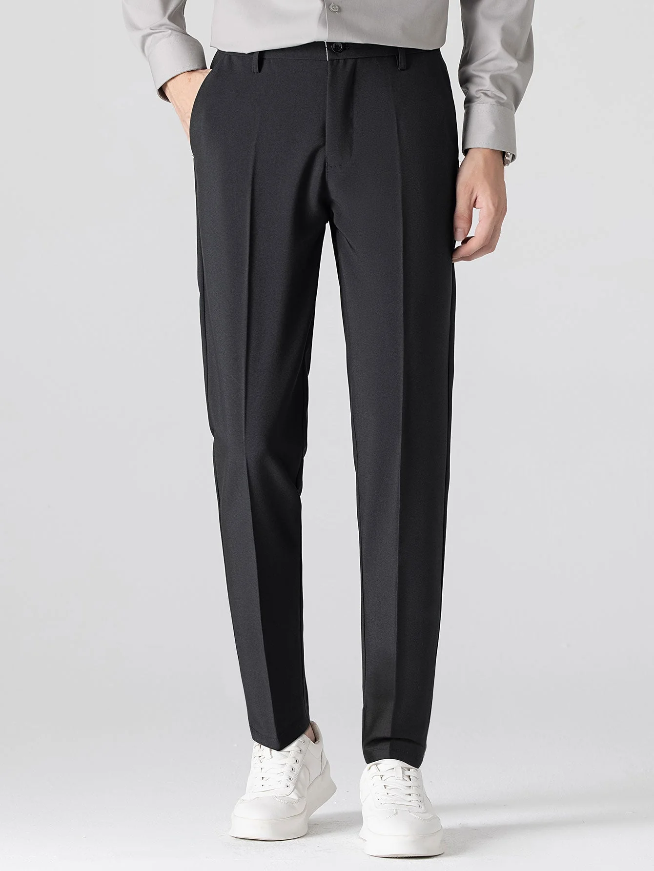 hola STRIPED LONG SLEEVE BUTTON-DOWN SHIRT & SLIM FIT WIDE LEG PANTS - Image 20