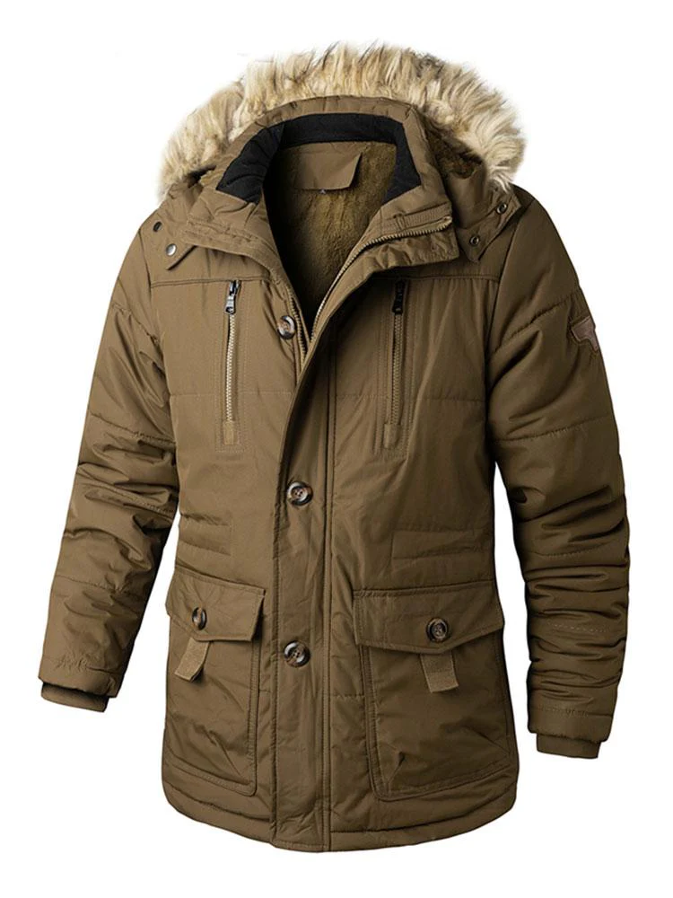 Kai | Faux Fur Collar Detachable Hooded Coat - Image 3