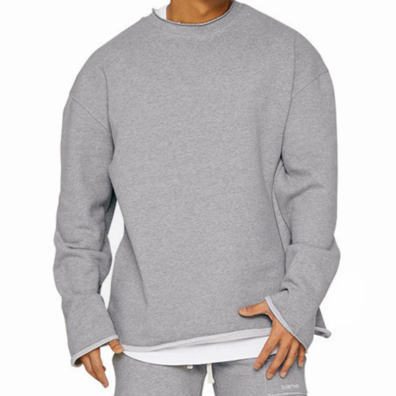 Men's Rond Neck Loose Fit Casal Sweatshirt - Image 14