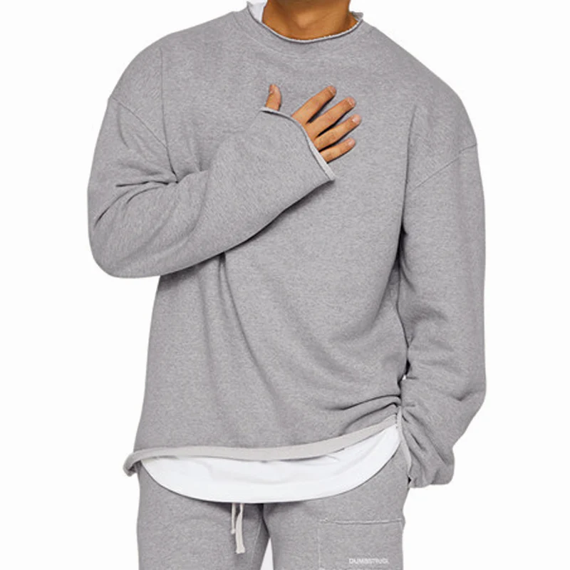 Men's Rond Neck Loose Fit Casal Sweatshirt - Image 3
