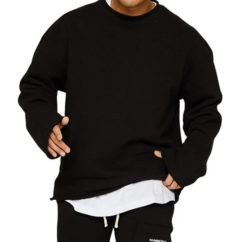 Men's Rond Neck Loose Fit Casal Sweatshirt - Image 5